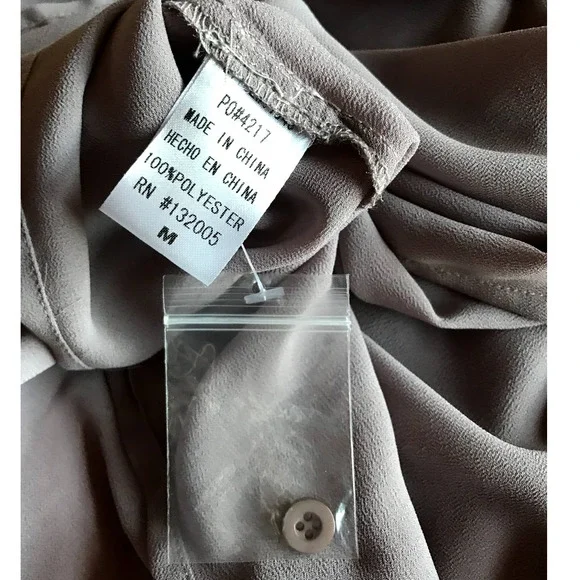 Entro Lilac Taupe Off the Shoulder Blouse - Picture 6 of 7